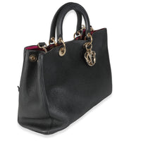 Black Bullcalf Medium Diorissimo Tote