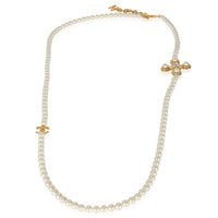 Gold-Plated  2023 Faux Pearl & Strass CC Necklace