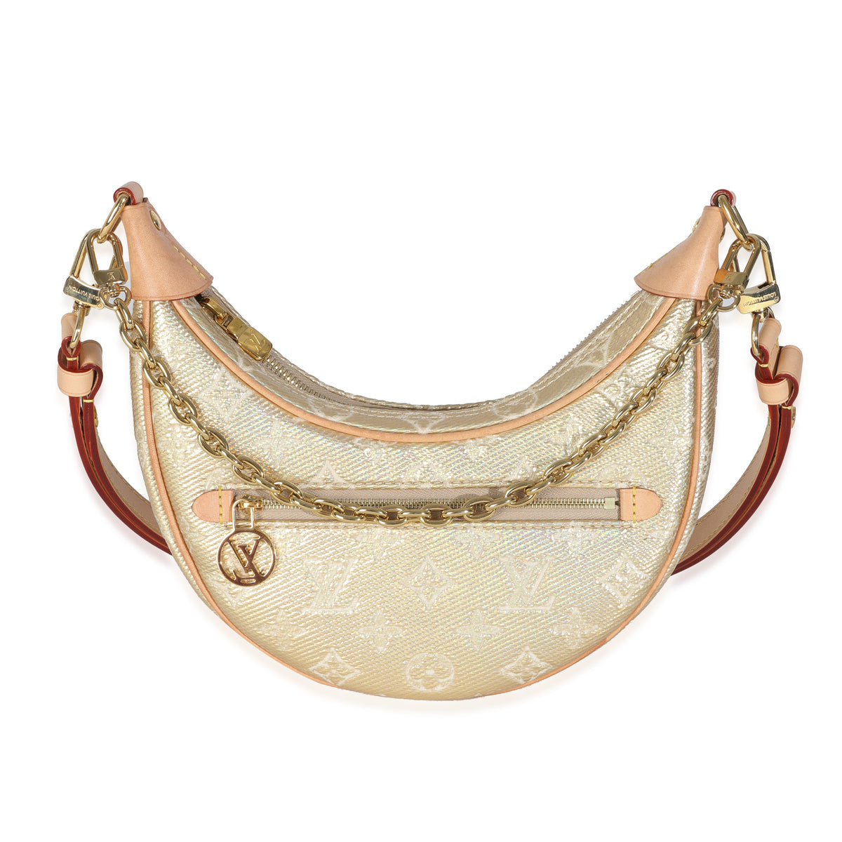 Gold Monogram Jacquard Loop