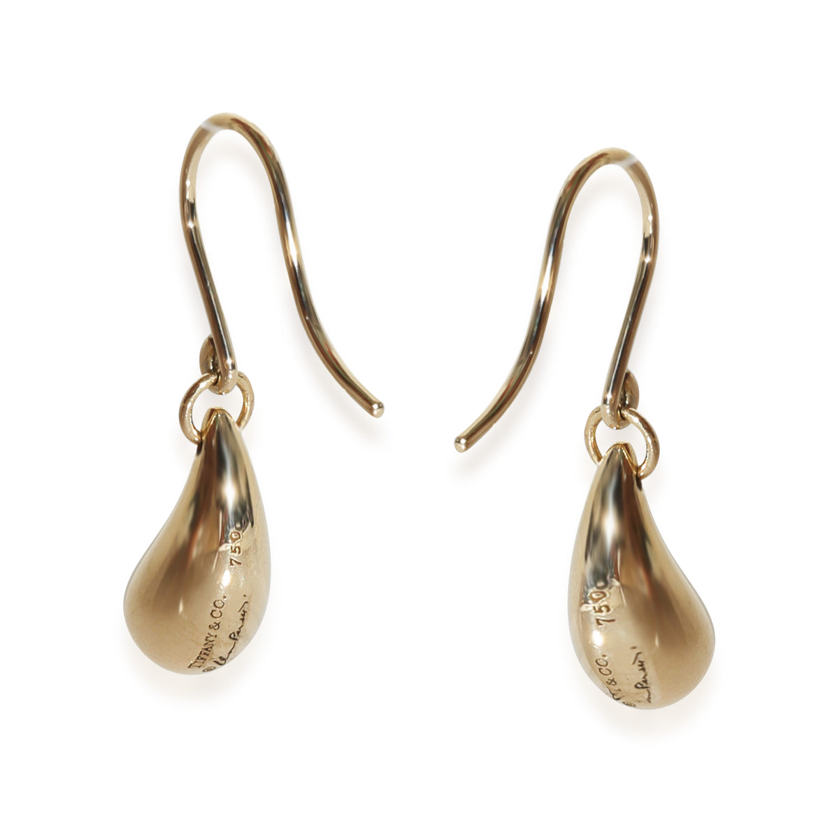 Yellow Gold  Elsa Peretti Teardrop Earrings
