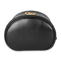 Black Calfskin Matelasse Mini GG Marmont Round Backpack