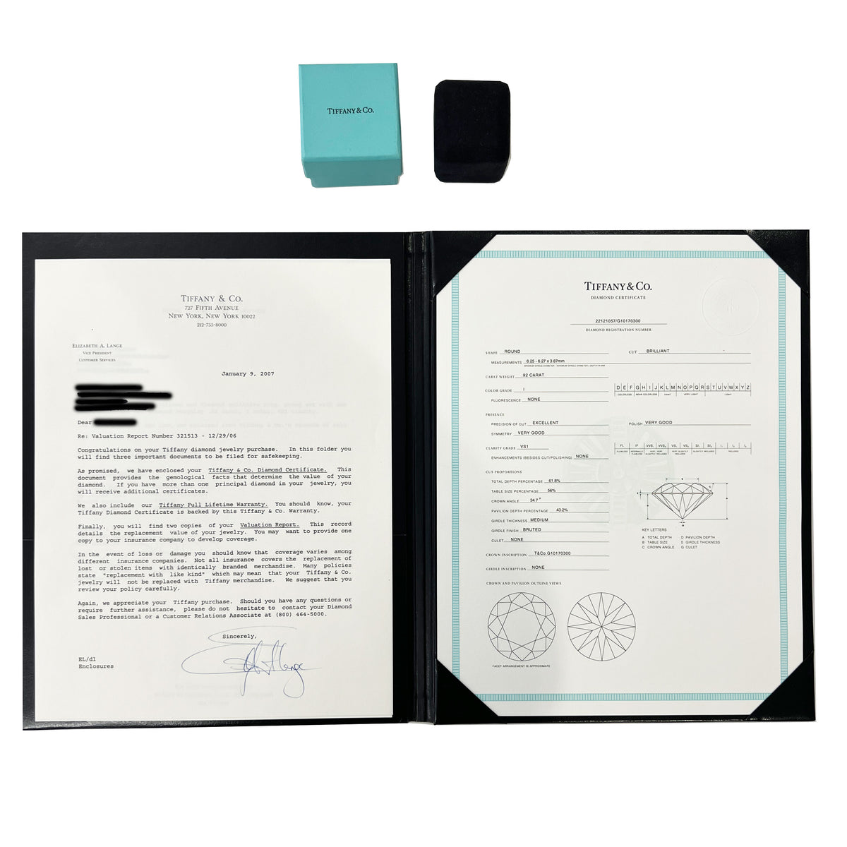 0.92 ct Round Brilliant Diamond Engagement Ring