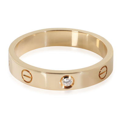 Yellow Gold Diamond Small Model Love Ring