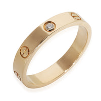 Yellow Gold Diamond Small Model Love Ring
