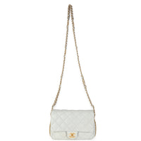 Chanel Light Blue Quilted Lambskin CC You Mini Flap Bag Handbag av