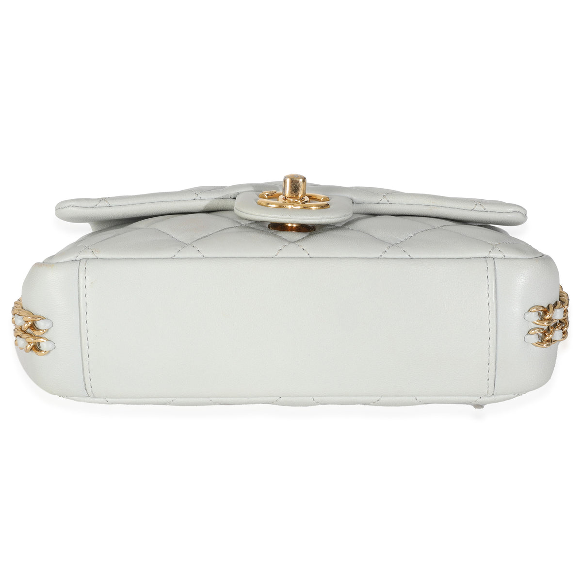 Light Blue Quilted Lambskin CC You Mini Flap Bag