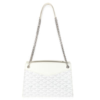 White Goyardine Canvas Rouette Structure PM