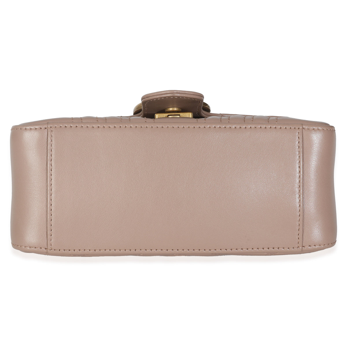 Porcelain Rose Calfskin Matelasse Mini GG Marmont Top Handle Bag