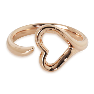Rose Gold  Elsa Peretti Open Heart Ring