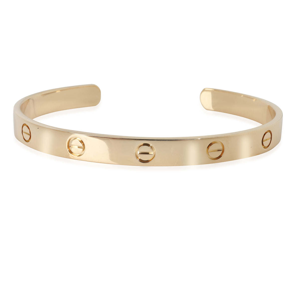Yellow Gold  Love Cuff Bracelet