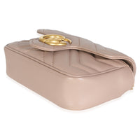 Porcelain Rose Calfskin Matelasse Super Mini GG Marmont Bag