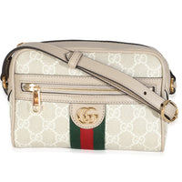 White GG Canvas Ophidia Mini Crossbody Bag