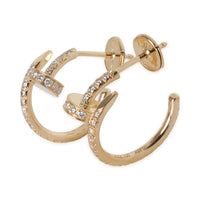 Yellow Gold Diamond Small Model Juste Un Clou Earrings