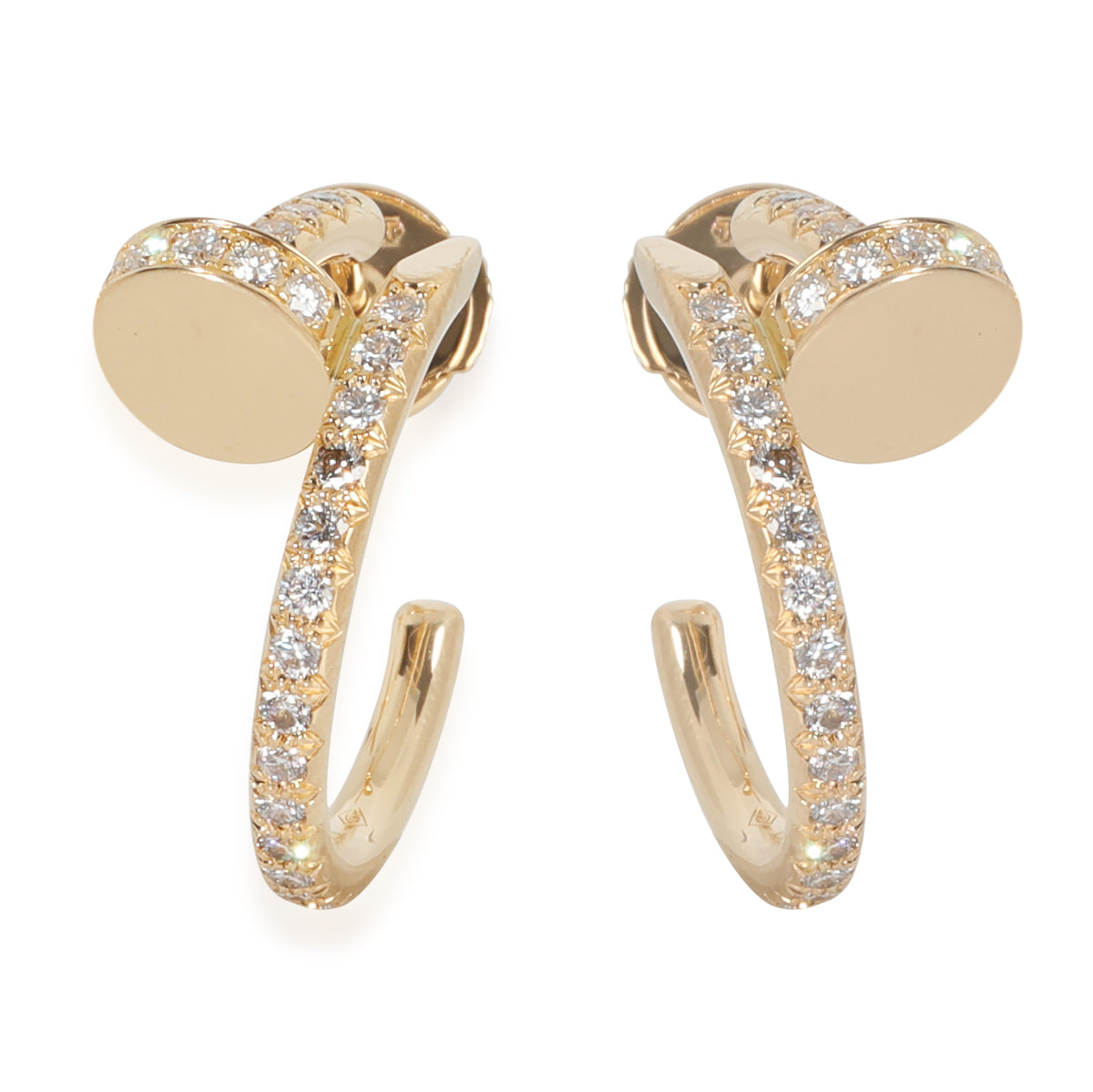 Yellow Gold Diamond Small Model Juste Un Clou Earrings