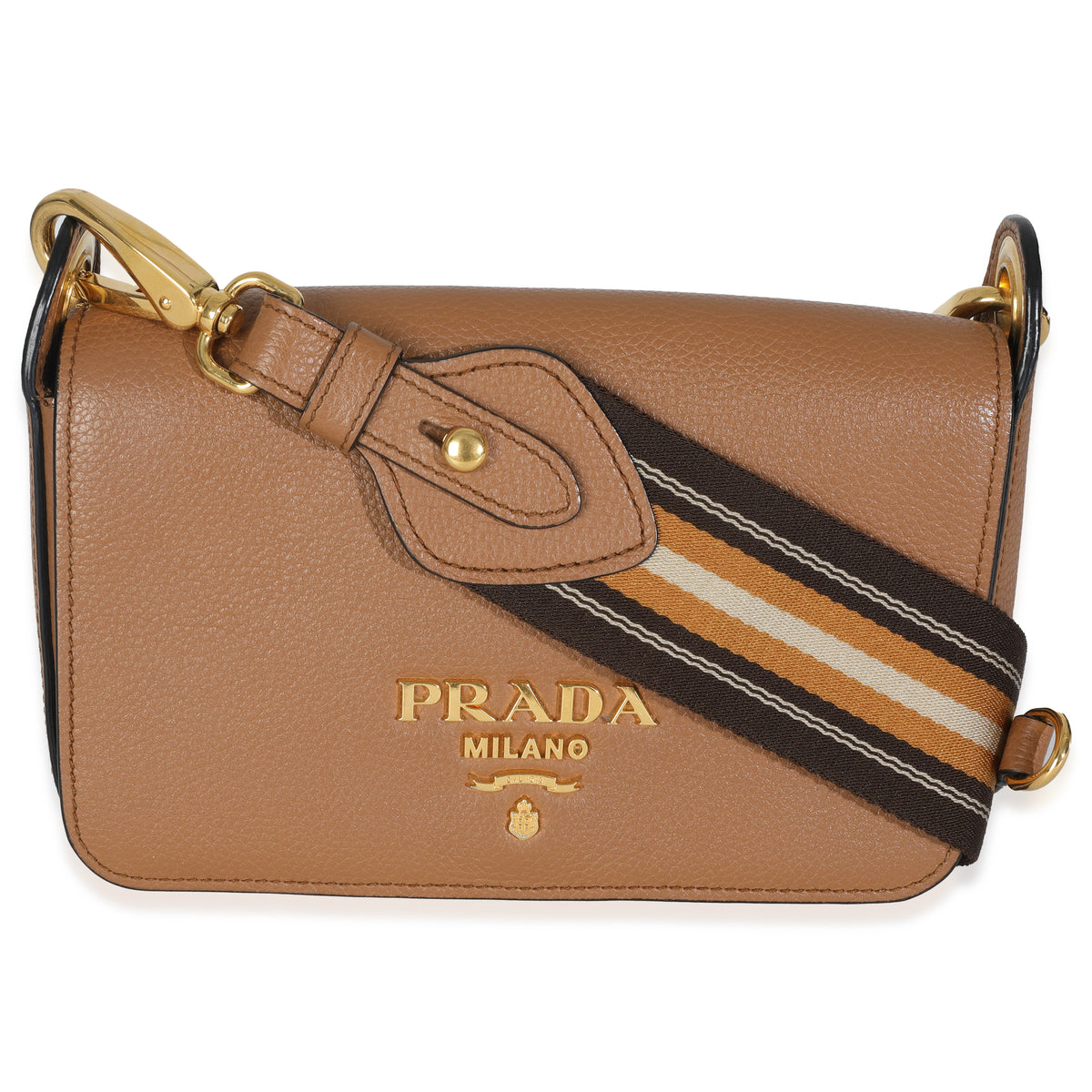 Caramel Vitello Daino Camera Crossbody