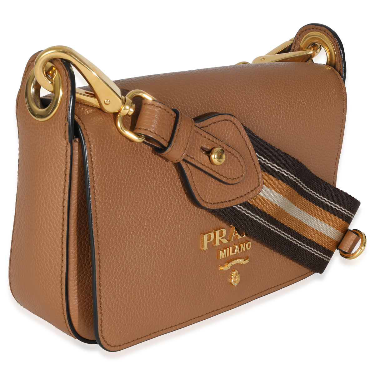 Caramel Vitello Daino Camera Crossbody