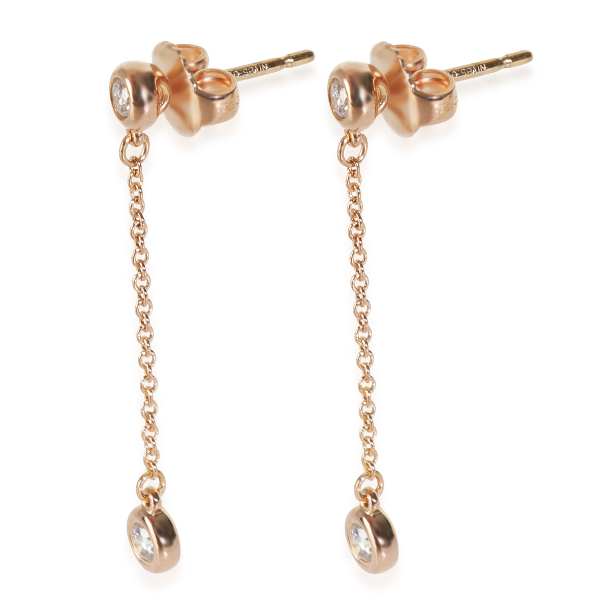Rose Gold Diamond Elsa Peretti Diamonds By The Yard Earrings