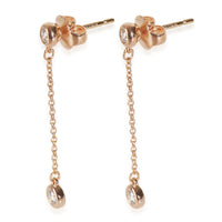 Rose Gold Diamond Elsa Peretti Diamonds By The Yard Earrings