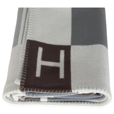Ecru Gris Wool Cashmere Avalon Vibration Blanket