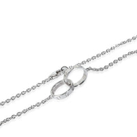 White Gold  Love Necklace
