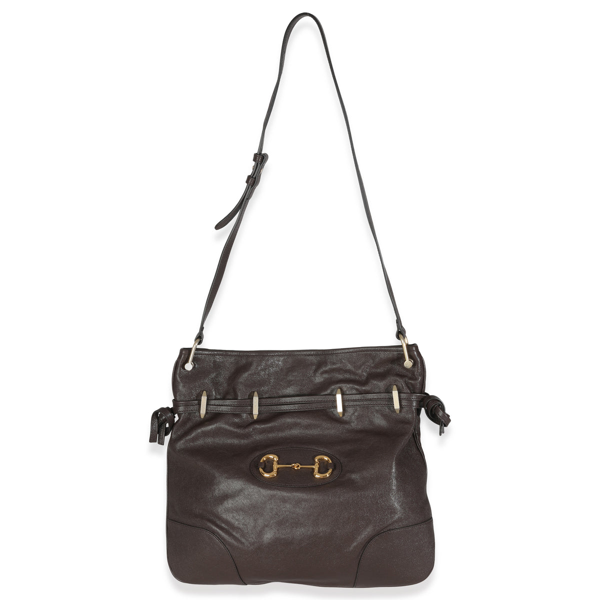 Brown Calfskin Leather 1955 Horsebit Cinch