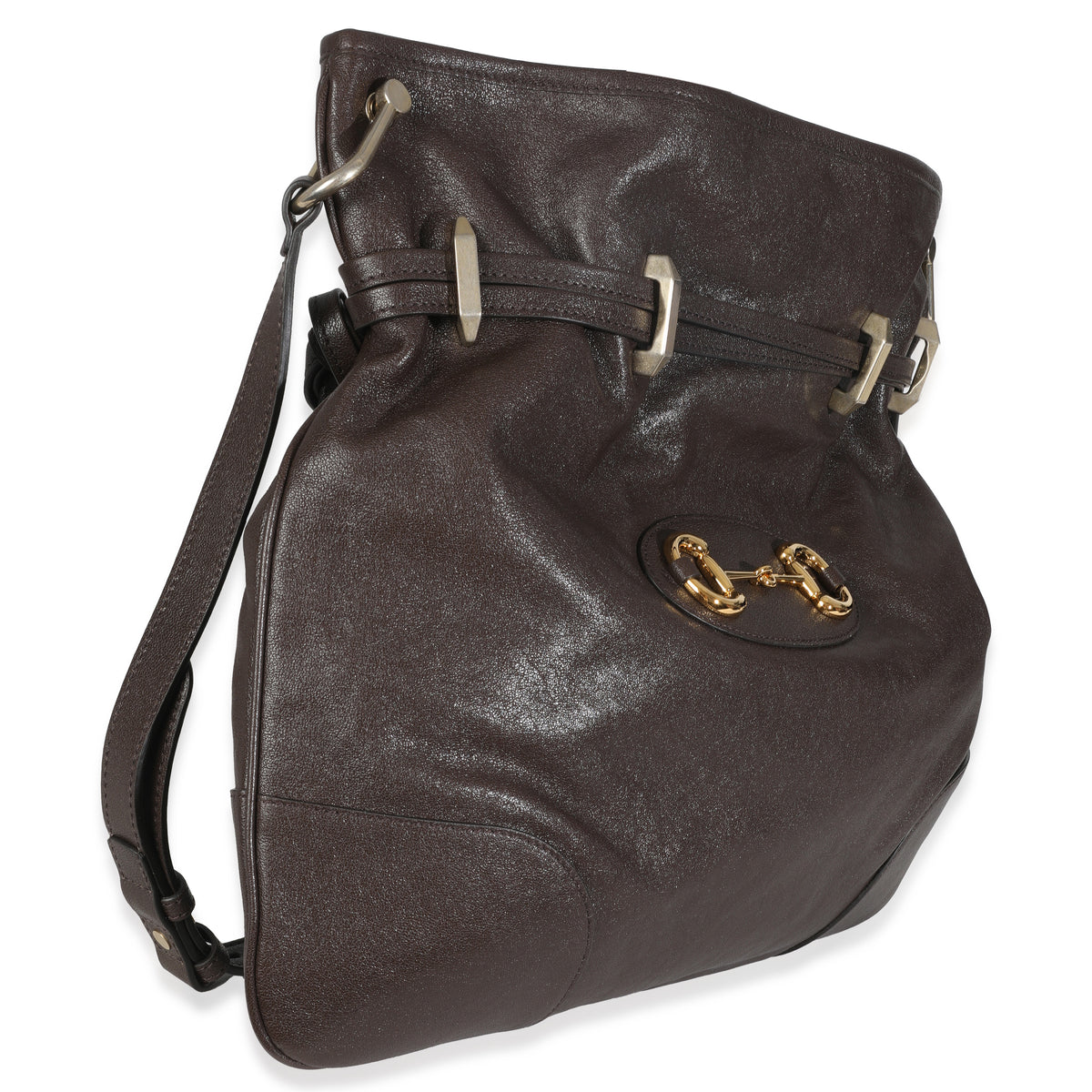 Brown Calfskin Leather 1955 Horsebit Cinch