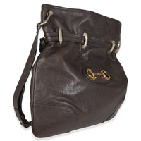 Brown Calfskin Leather 1955 Horsebit Cinch