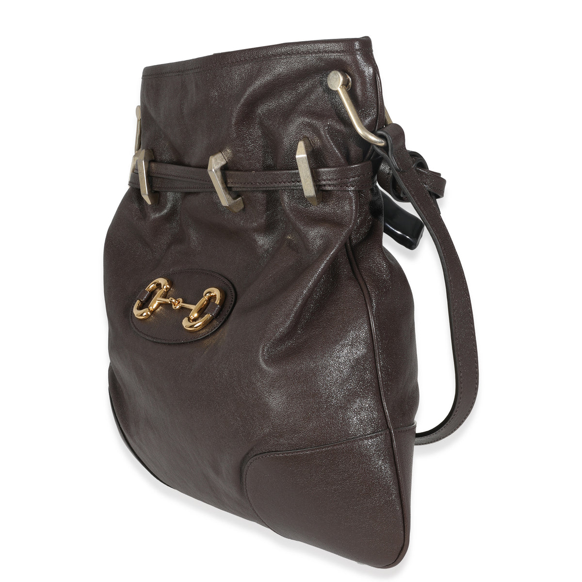 Brown Calfskin Leather 1955 Horsebit Cinch