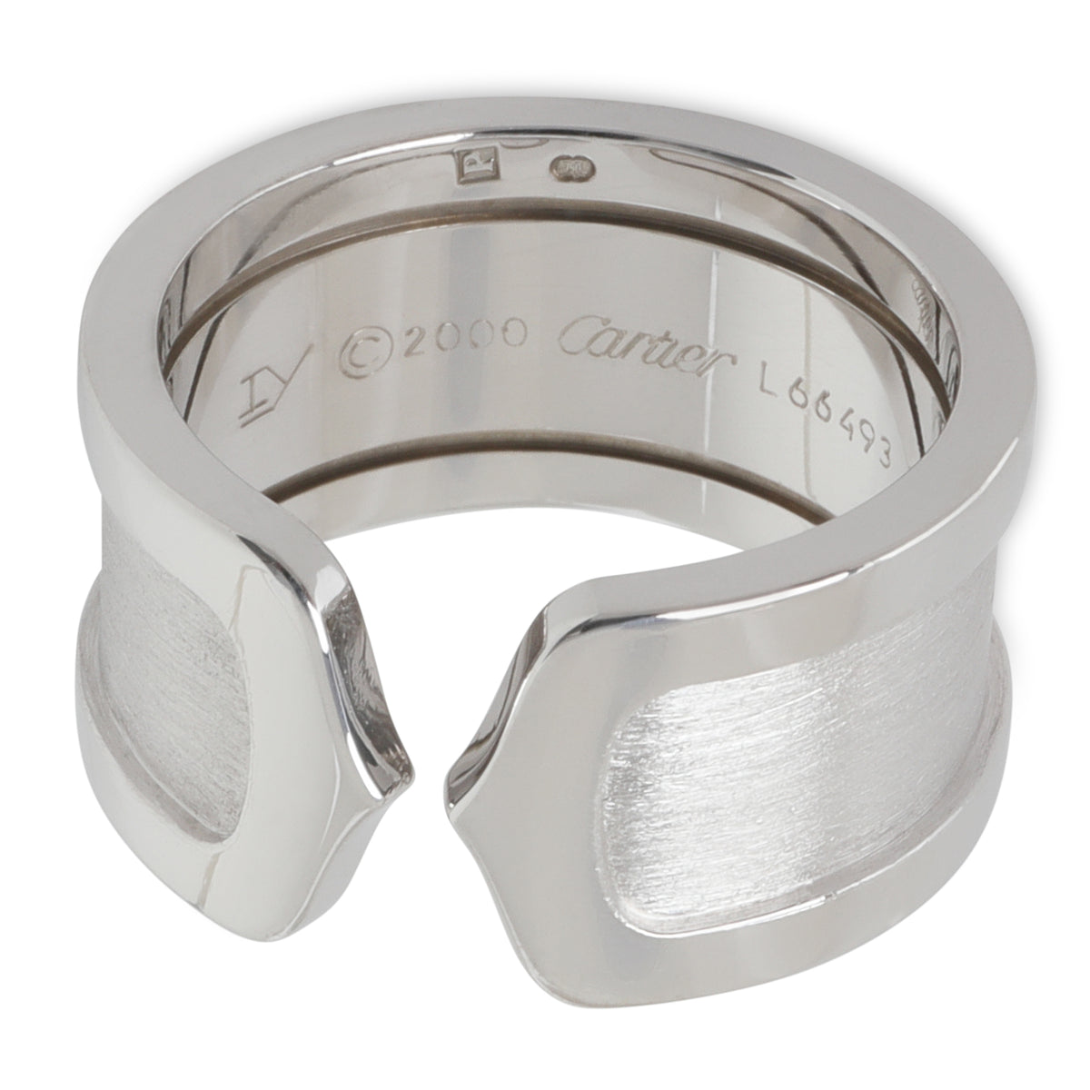 White Gold  Vintage C de Cartier Ring