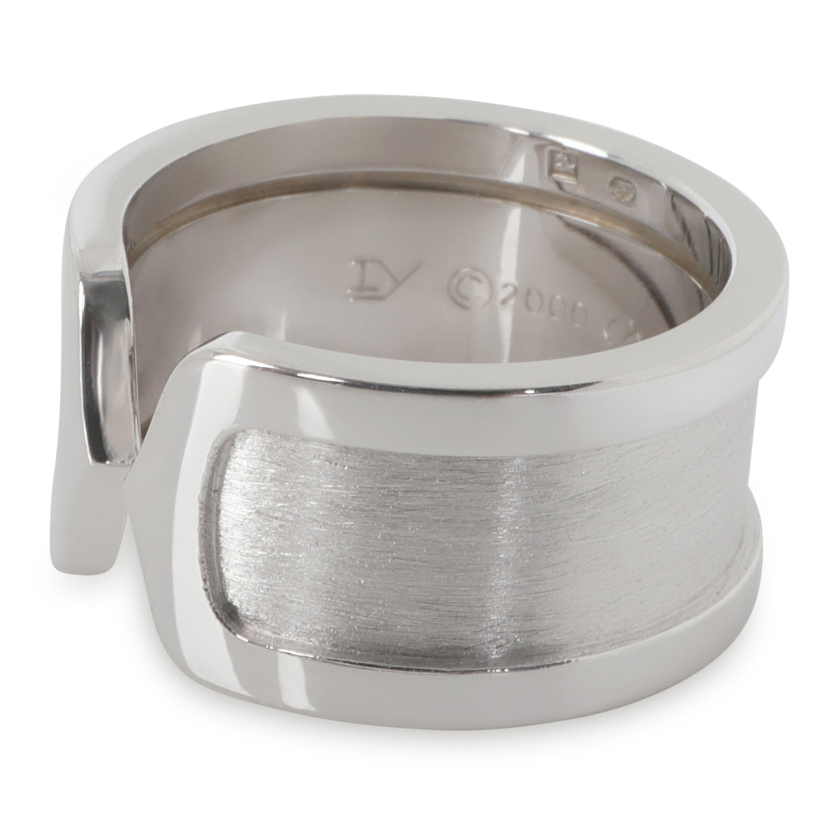 White Gold  Vintage C de Cartier Ring