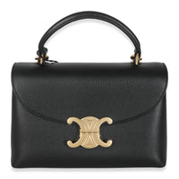 Black Supple Calfskin Teen Nino Top Handle Bag
