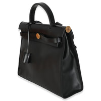 Black Ecru Toile H Berline Vache Hunter Herbag Zip PM 31 GHW