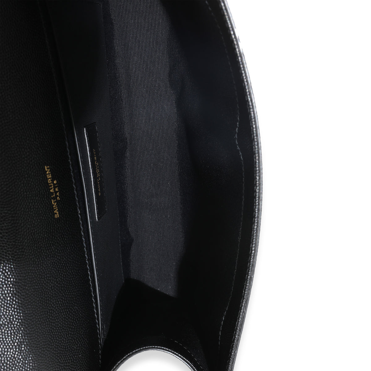 Black Grain De Poudre Medium Kate Chain Bag