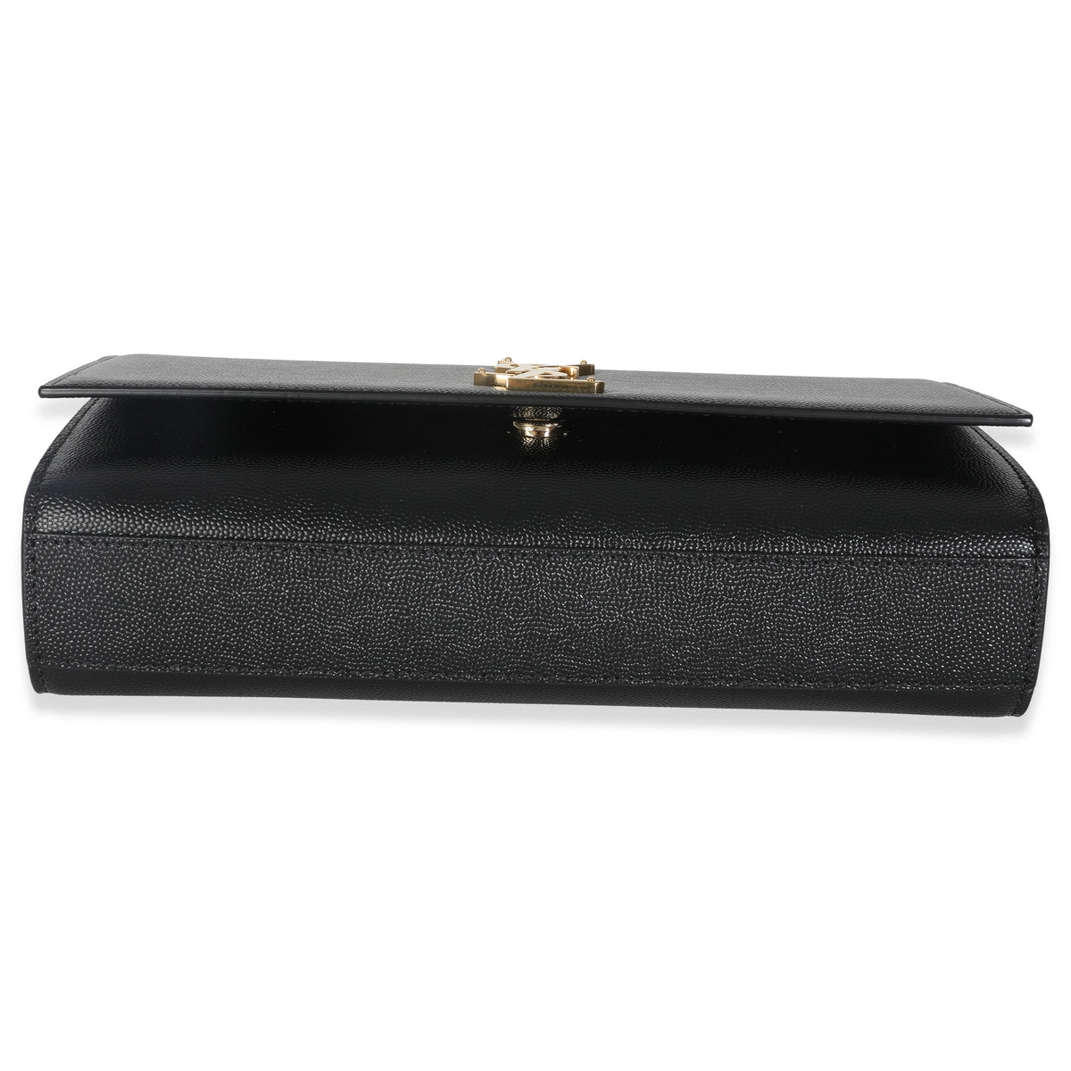 Black Grain De Poudre Medium Kate Chain Bag