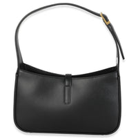 Saint Laurent Black Smooth Leather Le 5 a 7 Hobo Handbag bv