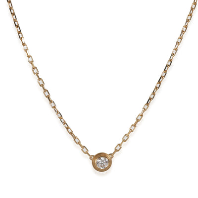Yellow Gold Diamond Small Model Damour Necklace