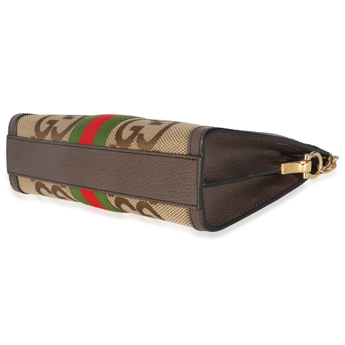 GG Jumbo Dollar Calfskin Web Small Ophidia Chain Shoulder Bag