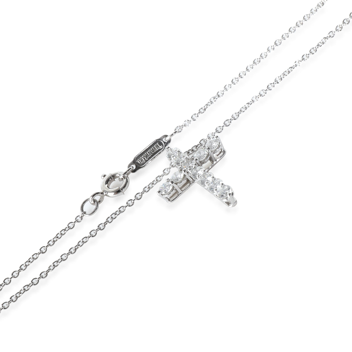 Platinum Diamond Cross Pendant