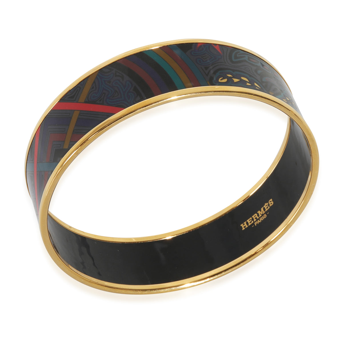 Gold-Plated  Du Vent L Folk Bracelet, 67MM