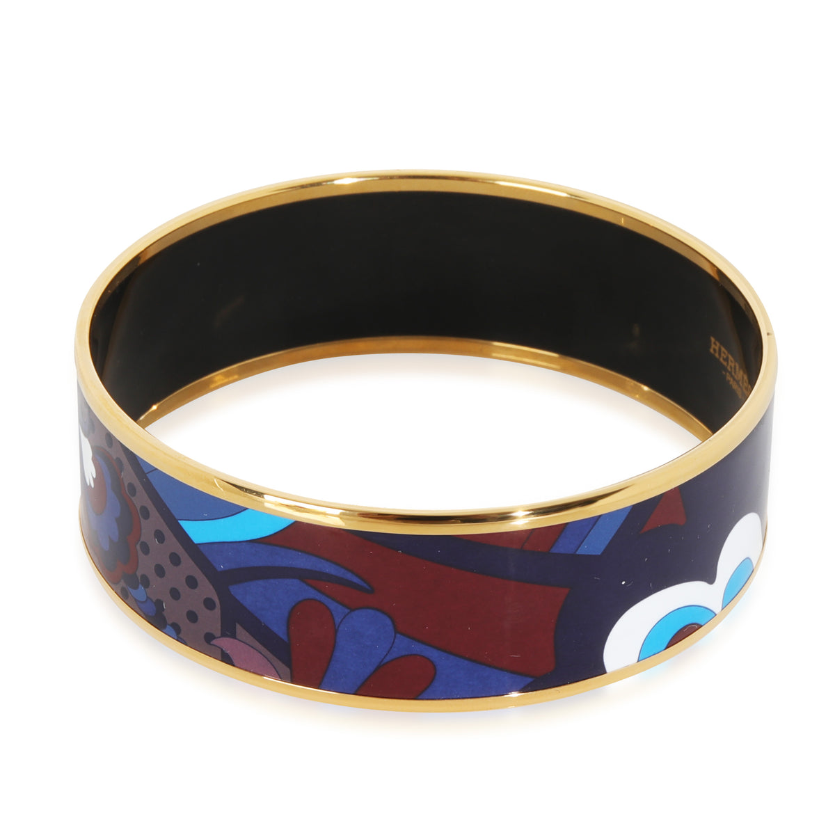 Gold-Plated Enamel Bracelet, 67MM