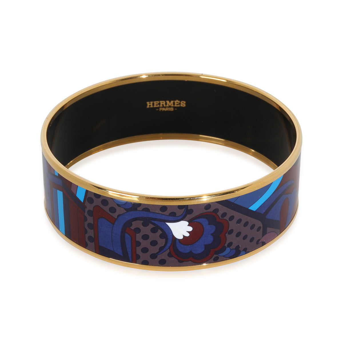 Gold-Plated Enamel Bracelet, 67MM