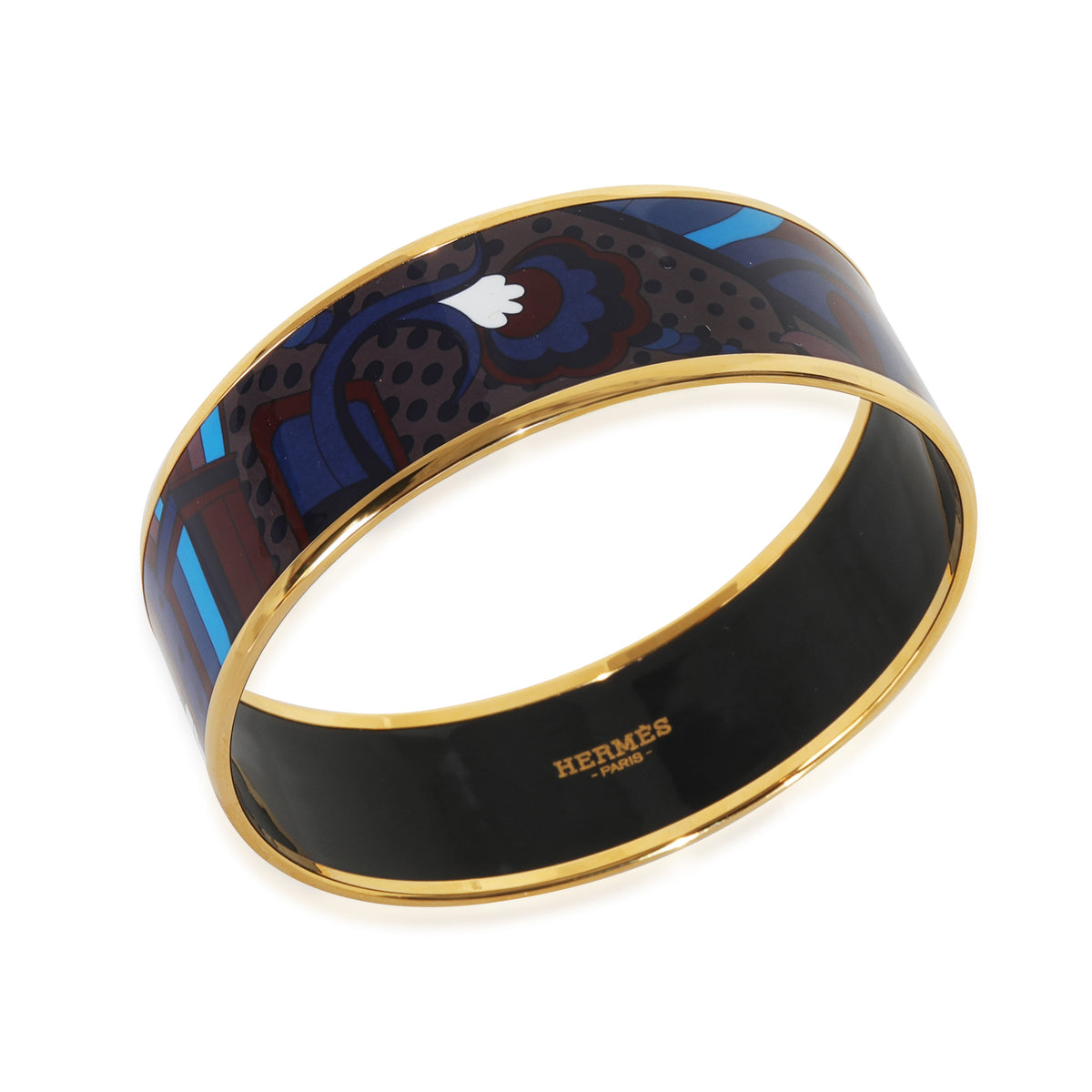 Gold-Plated Enamel Bracelet, 67MM