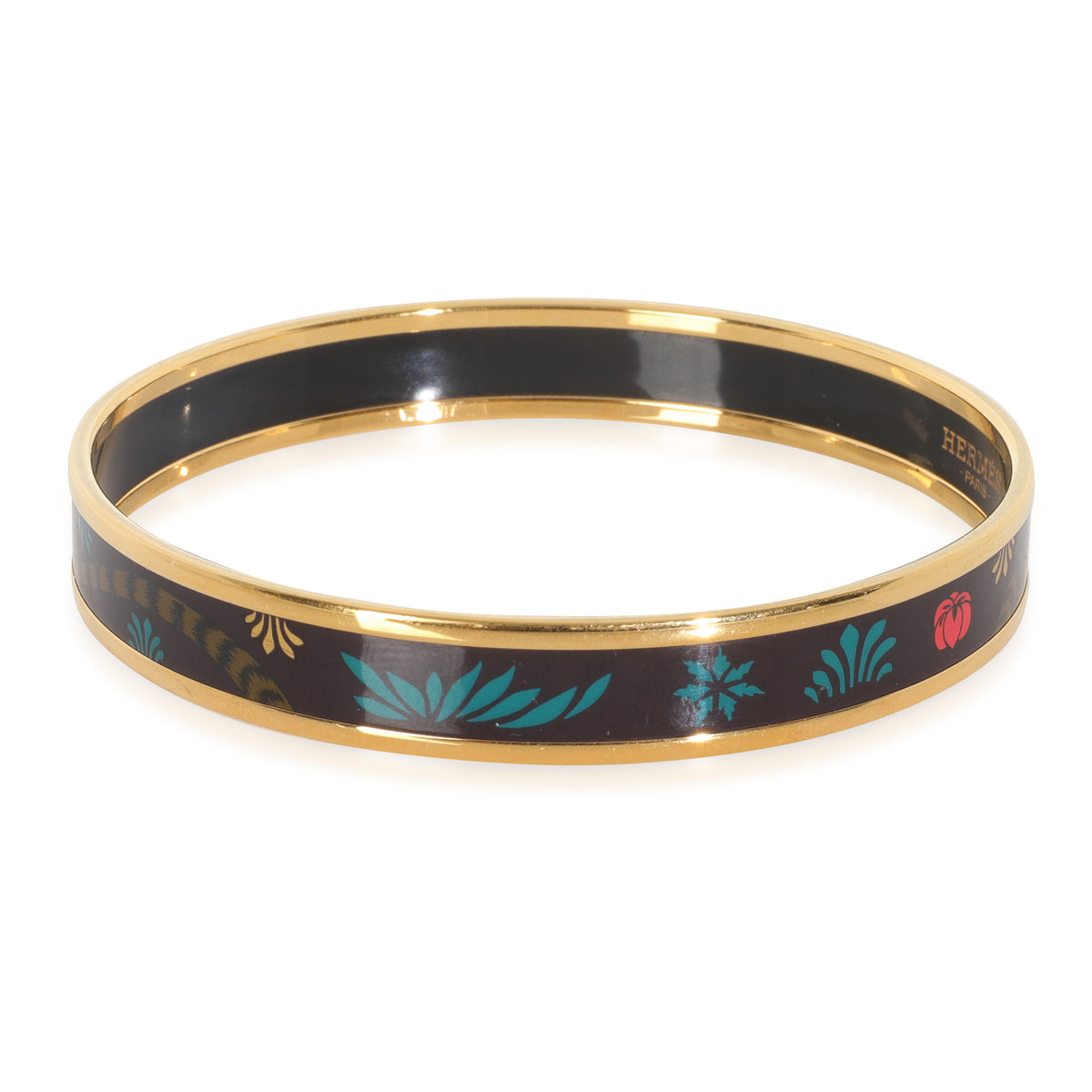 Gold-Plated Enamel Bracelet, 67MM