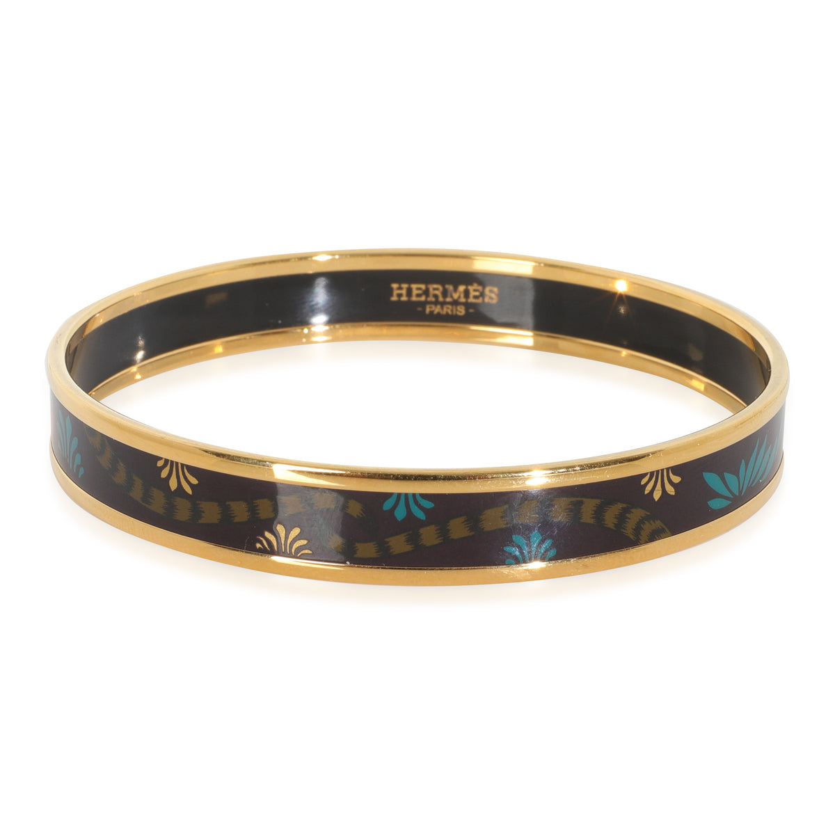 Gold-Plated Enamel Bracelet, 67MM