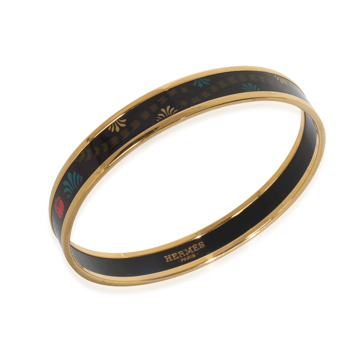Gold-Plated Enamel Bracelet, 67MM