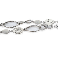 Sterling Silver  Kali Menari Pebble Station Necklace