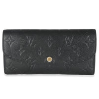 Black Monogram Empreinte Emilie Wallet