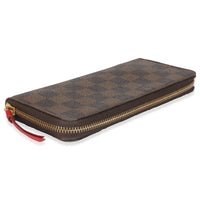 Damier Ebene Canvas Clemence Wallet