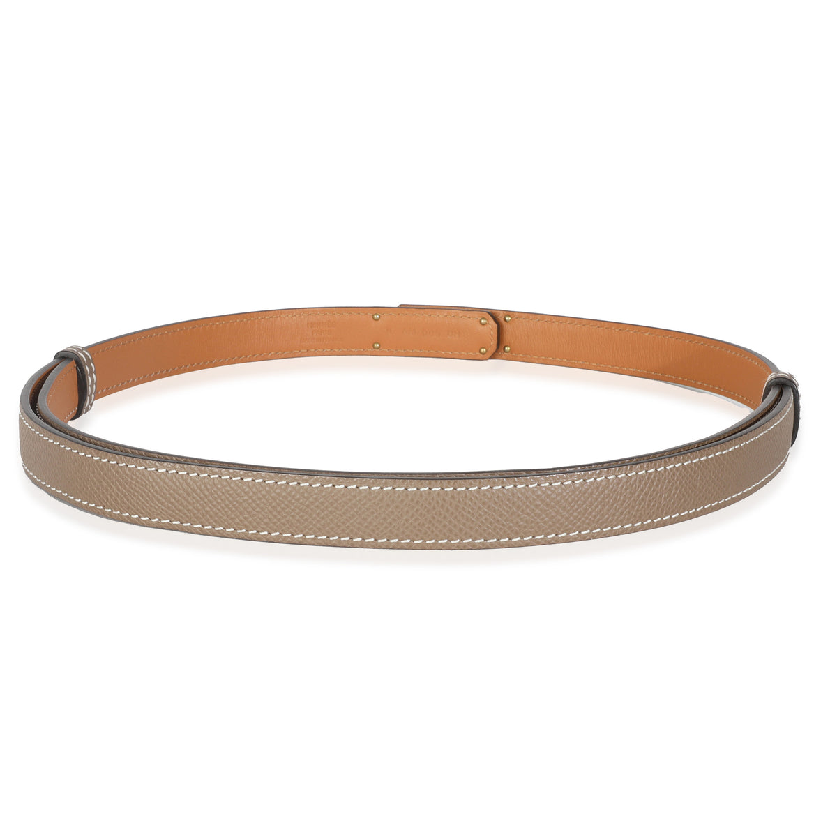 Etoupe Epsom Kelly 18 Belt GHW