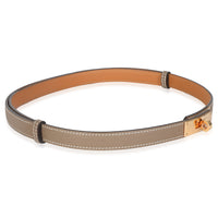 Etoupe Epsom Kelly 18 Belt GHW